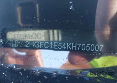 2019 Honda Civic Si из США, поврежденный, VIN 2HGFC1E54KH705007